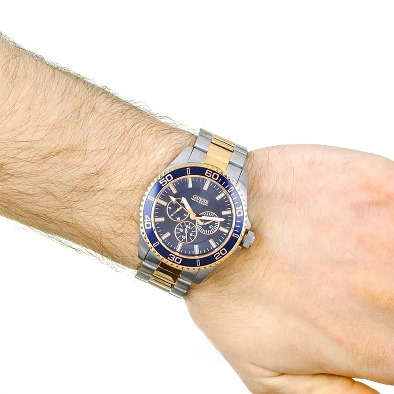 Guess Chaser Quartz Multi-function Blue Dial Men’s Watch- W0172G3